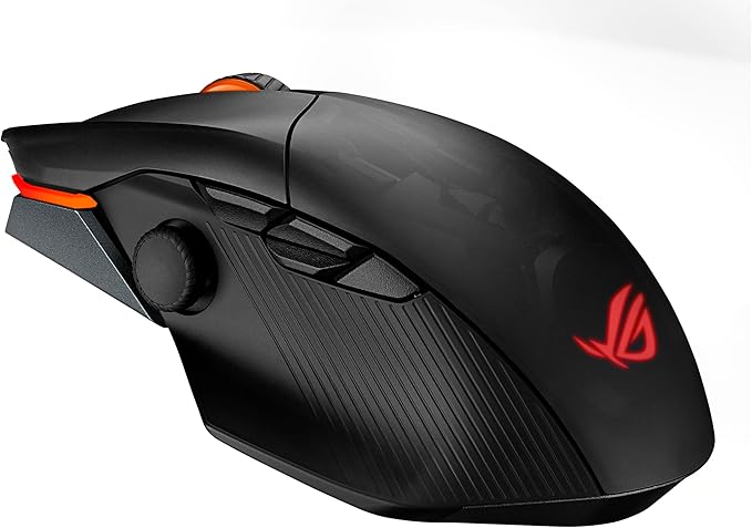 ASUS ROG Chakram X Origin Wireless Gaming Mouse – MMO/MOBA Design, Detachable Joystick, 11 Programmable Buttons Right-Handed, 123g, Tri-Mode Connectivity, 36K DPI, up to 150Hr Battery, PC/Mac Support