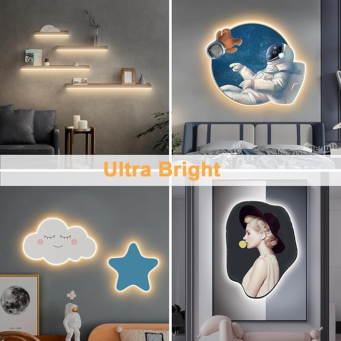 Lamomo LED Strip Lights, Tunable White Neon Rope Lights with Remote, 32.8Ft Dimmable 3000K-6000K Flexible Led Light Strip, Waterproof Silicone 24V Neon Lights for Bedroom Home Decor Warm White