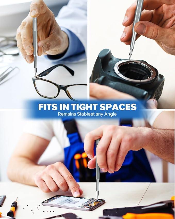 58 Precision Screwdriver Set, Super Durable Tiny Tool Kit for Watch, Laptop, Eyeglasses & Camera for Electronics Repair