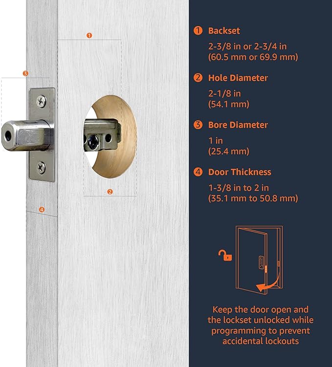 Amazon Basics Electronic Keypad Deadbolt Door Lock with Touch-Control Keyless Entry, Keyed Entry Option, Contemporary, Oil Bronze, 1-Pack