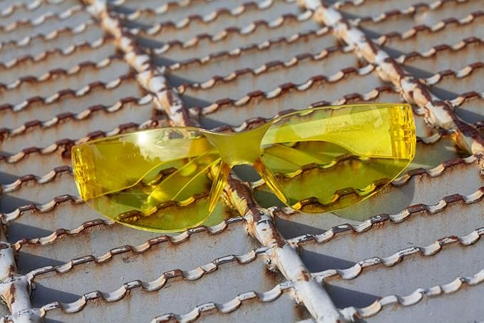 BISON LIFE Keystone Color Lens Safety Glasses | Anti Scratch | Impact Resistance | ANSI Z87.1 Standard | UV 400 Protection