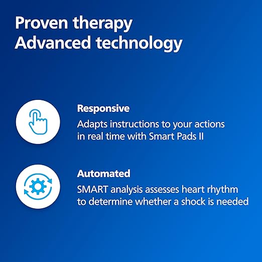 Philips HeartStart Ready Pack AED Defibrillator with Portable Emergency Medical Kit, CPR Guidance and Voice Prompts, Value Package with Standard Carry Case, M5066A-R01VPB