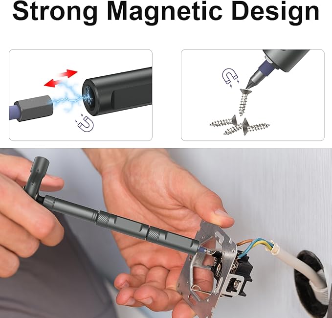 JXTZ Ratchet Screwdriver Set, 42 in 1 Magnetic Screwdriver Set with T Handle, DIY Multi Bit Magnetic Drive Set, Versatile Repair Tool for Home Appliances Bicycle Motorcycle, Grey