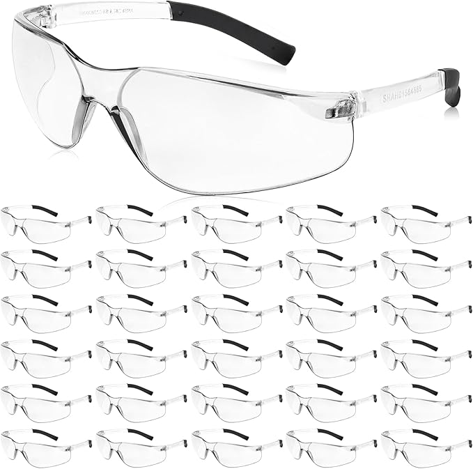 Safety Glasses for Men Women ANSI Z87.1 Safety Glasses Bulk Protective Eyewear Scratch-Resistant