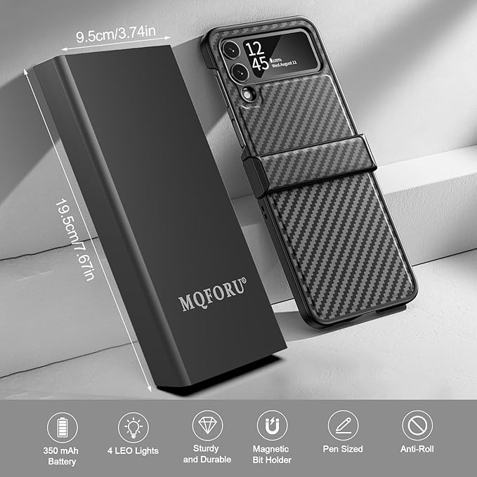 MQFORU Mini Electric Screwdriver, 72 in 1 Precision Screwdriver Kit with 64 Magnetic Bits, 5 Torque Settings，LED Screen Display, Rechargeable Power Screwdriver for Precision Work Phone Watch Camera