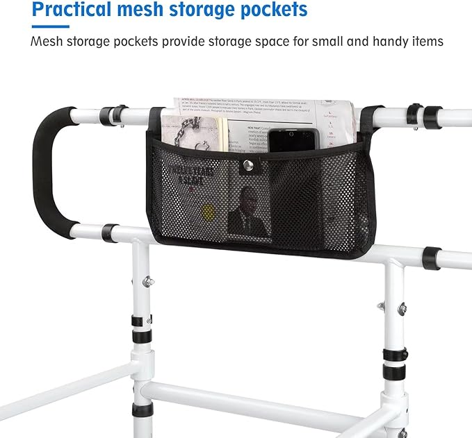 Foldable Bed Rail for Elderly Adults Safety - Adjustable Bed Rails with Support Legs for Seniors, Surgery Patients & Handicap Foldable Bed Rails, Fit Any Bed