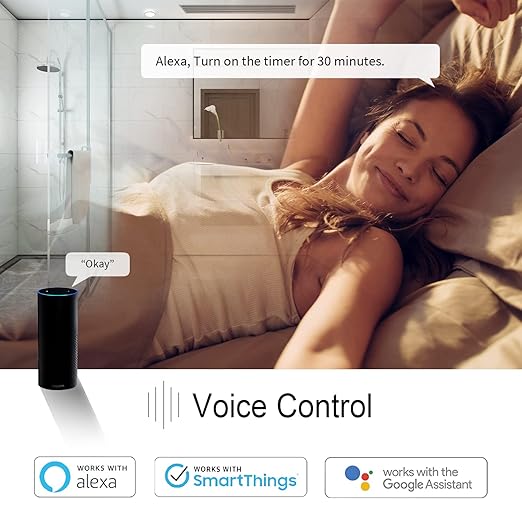 Minoston WiFi Timer Switch - Smart Countdown Timer, 5-15-30 Minutes/1-2-4 Hour, ON/OFF, Neutral Wire Needed, for Lights, Fans, Heaters, ETL Listed