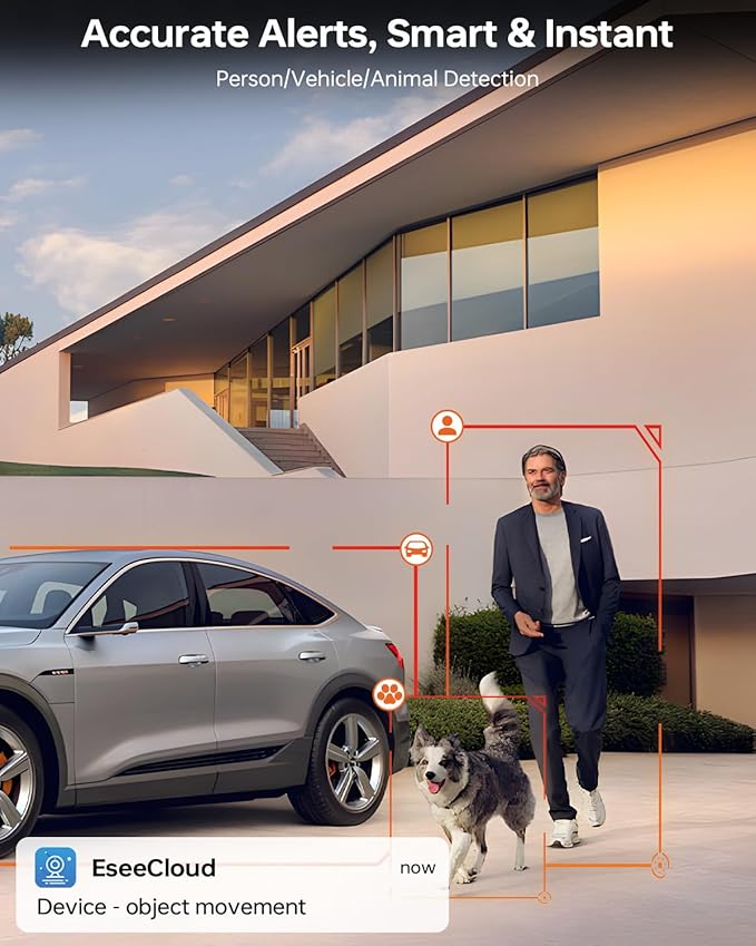 Solar Security Wireless Camera System with 10" Monitor, 2K F1.0 Super Aperture PTZ Battery Powered Cameras for Home Security, Pre-Installed 1TB HDD, Aurora Lux True Full Color Night Vison