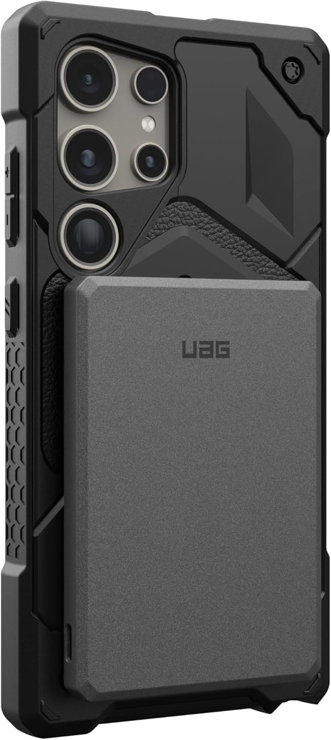 URBAN ARMOR GEAR UAG 5000mAh Power Bank SRGE 20W USB-C Slim Magnetic Wireless Portable Charger Fast Charging Battery Pack Compatible with iPhone 16, Samsung Galaxy S25, Black/Grey