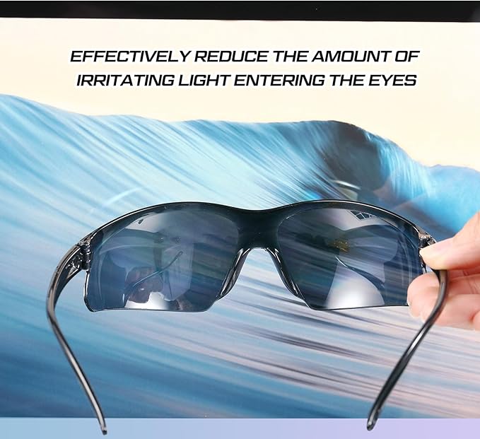 Kingdder 30 Pack Safety Glasses Bulk for Men Scratch Resistant Goggles Eye Protection Glasses Blue Tinted Mirror Polycarbonate Lens