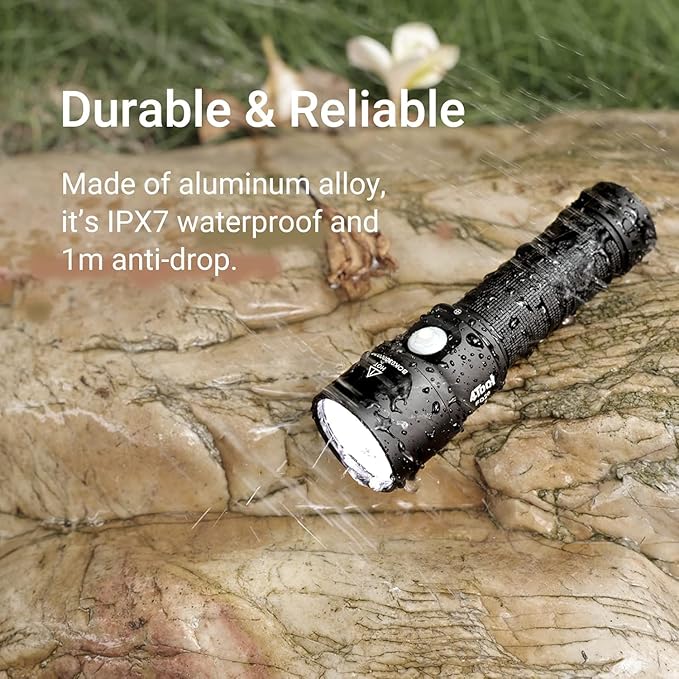 NEXTORCH ED20 Pocket EDC Rechargeable Flashlight, 2200 Lumen Super Bright Mini LED Flashlight, Compact IPX7 Waterproof Flashlight for Home Use Camping Hiking Outdoors Emergency Working