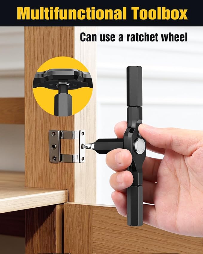 24 in 1 Magnetic Screwdriver Set, DIY Ratchet Mini Screwdriver Set, Multi Bit Magnetic Drive Set with Detachable Ratchet Handle, Precision Repair Tool Kit for PC Furniture Bicycles