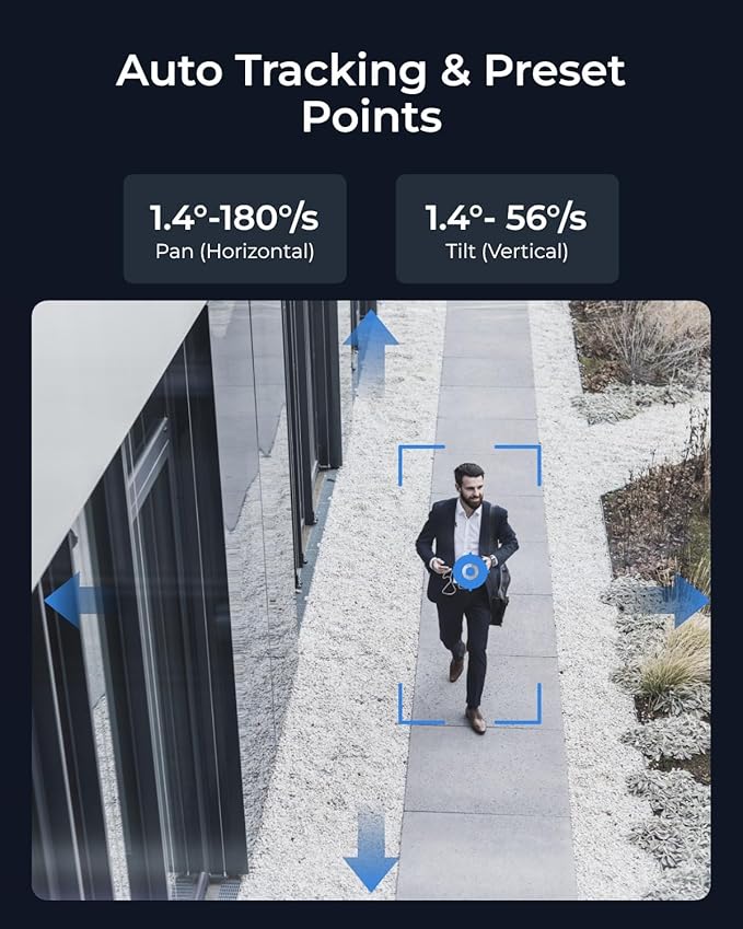 REOLINK Smart 4K/8MP UHD PTZ Dome Security Camera with Cutting-Edge 16X Optical Zoom, Spotlights Color Night Vision, Person/Vehicle/Animal Detection, 2 Way Talk, 24/7 Recording