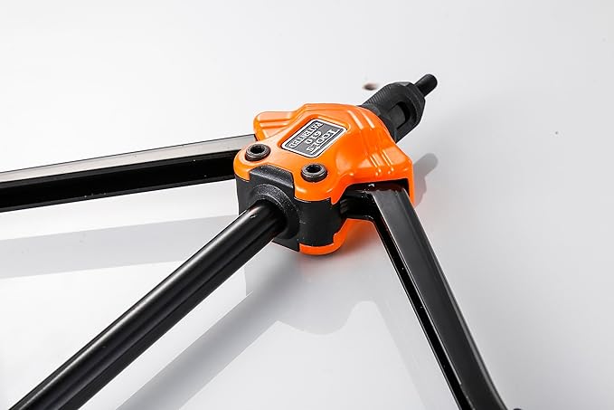 Rivet Nut Gun Professional Hand Tool Grip Lightweight, with 7 x Metric Mandrels 8 x SAE Mandrels 1 x Wrench Tool 1 x Pagoda Bit 100pcs Rivet Nuts and Sturdy Blow Moulded Carrying Case