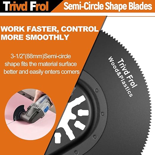 121 Pack Oscillating Saw Blades, Titanium Oscillating Tool Blades with Sandpaper, Multitool Blades for Wood Metal Plastics Cutting, Multi Tool Blades Kits Fit Bosch Dewalt Ryobi Milwaukee