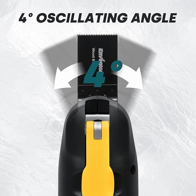 Enventor 20V Cordless Oscillating Multi tool, Brushless Oscillating Saw with 28PCS Accessories, Fast Charger, 6 Variable Speeds, 4° Oscillation Angle for Scraping, Sanding, Cutting, Blue