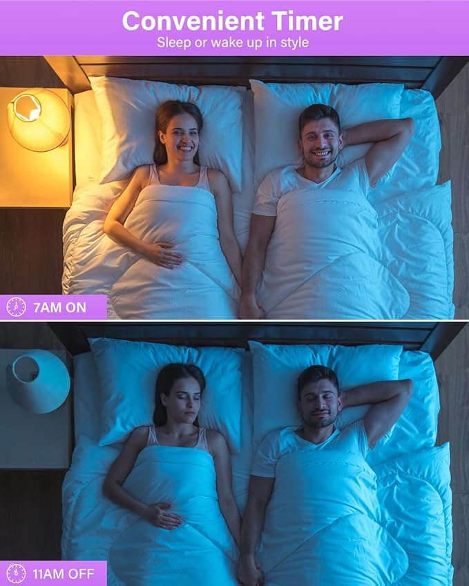 Avatar Controls 4 Pack Wi-Fi Smart LED Light Bulb, Dimmable, E12 Base Candelabra Smart Light Bulbs Color Chnaging Timer Music Sync, 5W, Compatible with Alexa & Google Assistant