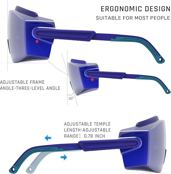 Anti Fog Safety Glasses Safety Goggles Over Glasses Protective Glasses with Anti Scratch Lenses Adjustable