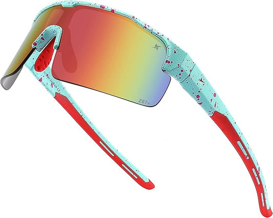 X Power ANSI Z87+ Safety Shield Sunglasses Impact Resistant Polycarbonate Lens & Frame (Made In Taiwan)