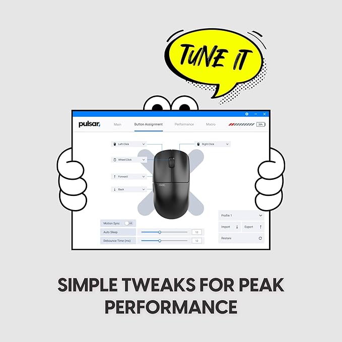 Pulsar Gaming Gears X2 Crazylight Wireless Gaming Mouse, Ultra Lightweight 1.23 oz (35g), Optical Switch, 32000 DPI, 750 IPS, XS-1 Sensor, 8k Compatible (Aqua Zest)