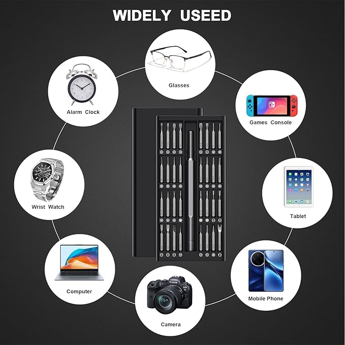 Tanson Precision Screwdriver Set 33-In-1 Small Screwdriver Set,Mini Screwdriver Kit Magnetic Professional Electronic Repair Tool for PC,Computer,Laptop,Iphone,Cell Phone,MacBook,Tablet,Watch,Glasses