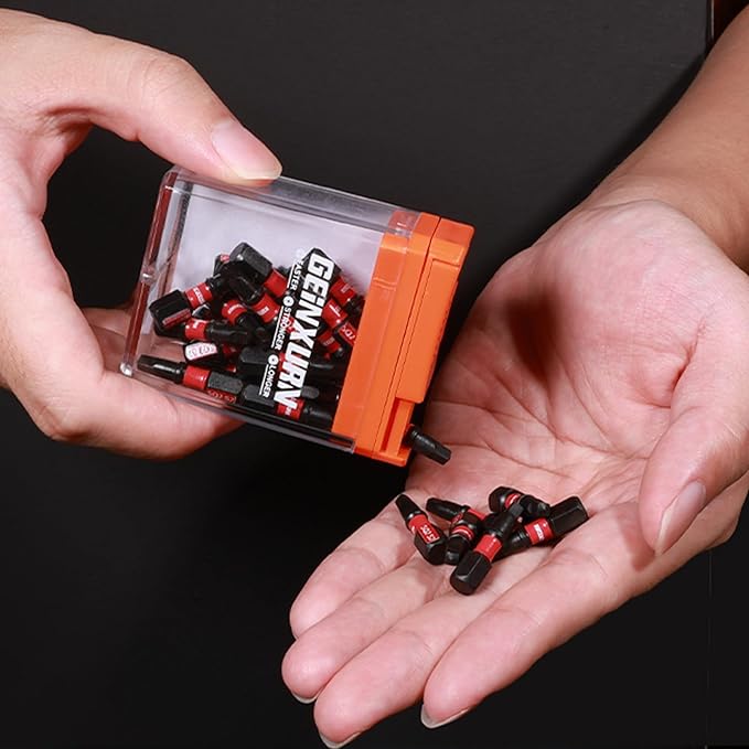 Impact Square Screwdriver Bits Set,90 Pcs 1" Magnetic (SQ1/SQ2/SQ3) S2 Steel Multi Driver Bits and 1 Pcs Bit Holder with Storage Colorful Box