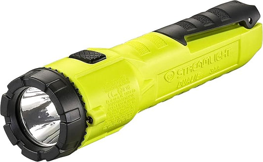Streamlight 68750 Dualie 3AA 140-Lumen Intrinsically Safe Industrial Flashlight with Spot/Flood and 3 "AA" Alkaline Batteries, Yellow