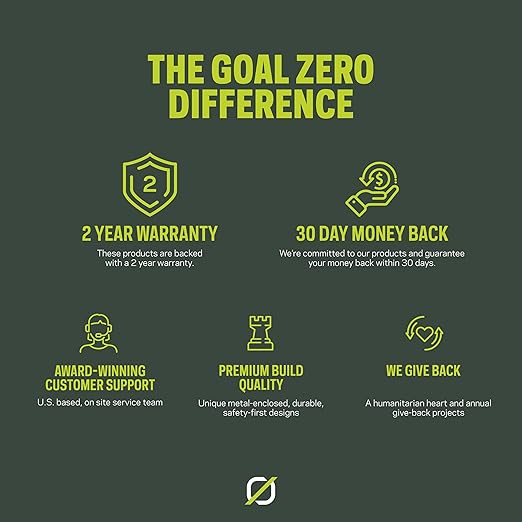 Goal Zero Skylight – 6000-Lumen Portable Telescoping LED Light Provides 300’ of Lighting, Adjustable 4’-12’ Height –Use for Camping, Tailgating, Outdoor, Work & Jobsite