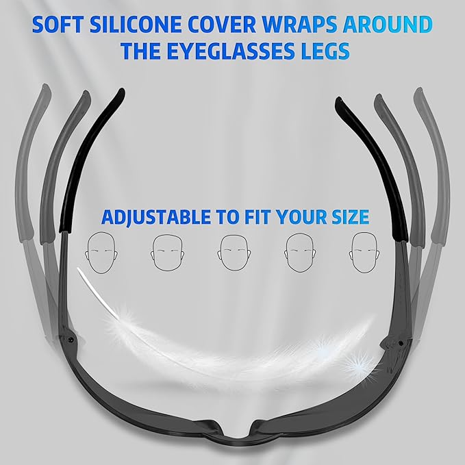 Safety Glasses Ansi Z87.1 Clear Safety Glasses Bulk Impact Resistant Lens Protective Eyewear for Men Women