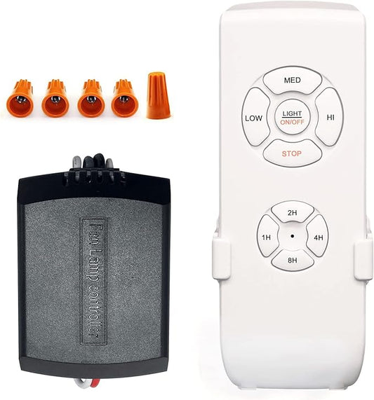 Universal Ceiling Fan Remote Control Kit - Compatible with Harbor Breeze, Hampton Bay & More