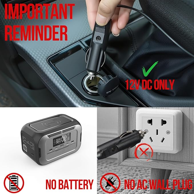 Tire Inflator Portable Air Compressor, 150PSI 12V DC Air Pump for Car Tires with LED Light, Auto Shutoff & Pressure Gauge, Tire Air Pump for Car,Motorcycle,Bicycle,Balls and Other Inflatables（Blue）