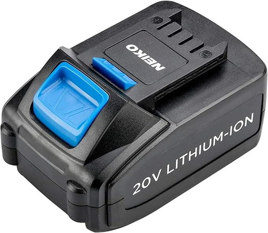 Neiko 40063 20-Volt Lithium-Ion Rechargeable Replacement Battery 10878A Impact Wrench, Impact Wrench and Charger Unit Sold Separately