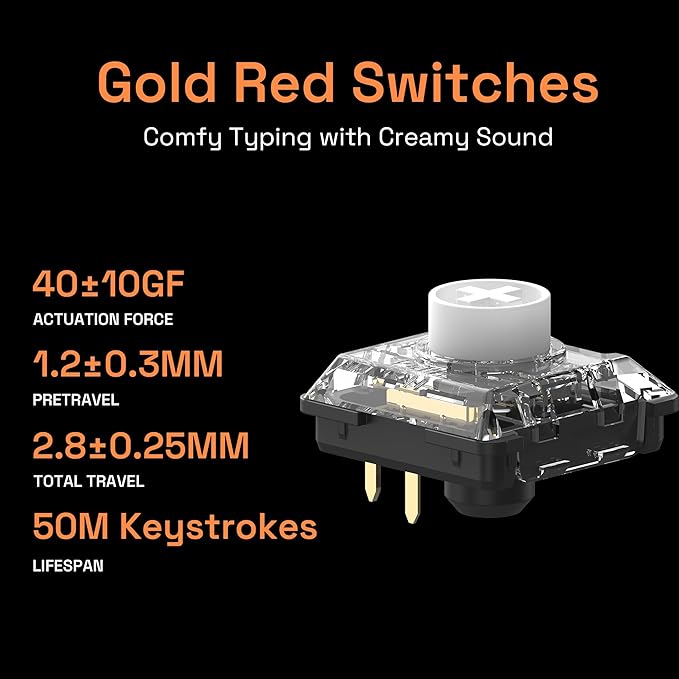 IQUNIX Magi75 Low Profile Wireless Mechanical Keyboard 75% Layout, Hot-Swappable, RGB Backlit, Full Aluminum, VIA Customizable, Mac/Windows/Linux, Tri-Mode