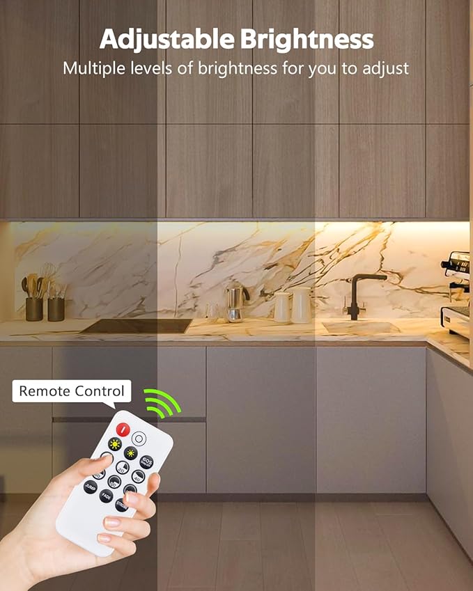 24V COB LED Strip Lights 10FT/3M 3000K Warm White LED Tape Light with Dimmer 320LEDs/M Dimmable LED Rope Light Outdoor Waterproof IP68 LED Light for Bedroom Cabinets Decor (Includes Adapter)