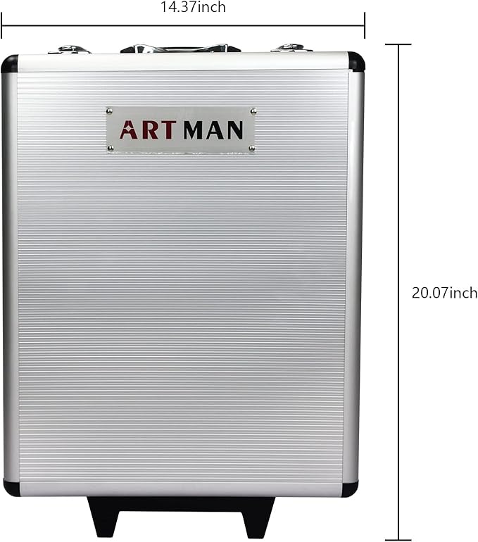 RYH 899pcs All-in-One Professional Tool Set & Rolling Tool Box Set - 4 Drawer Organizer Storage Case - Complete Home, Auto, Mechanic Tool Kit for DIY, Homeowner, Handyman Tool Set (Silver)