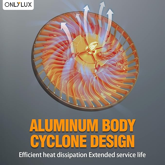 4Pack LED High Bay Light 200W 30000LM Commercial Lighting Products, 100-277V 6000K with Plug, Led Shop Lighting for Garage Barn Gyms Workshop Lighting