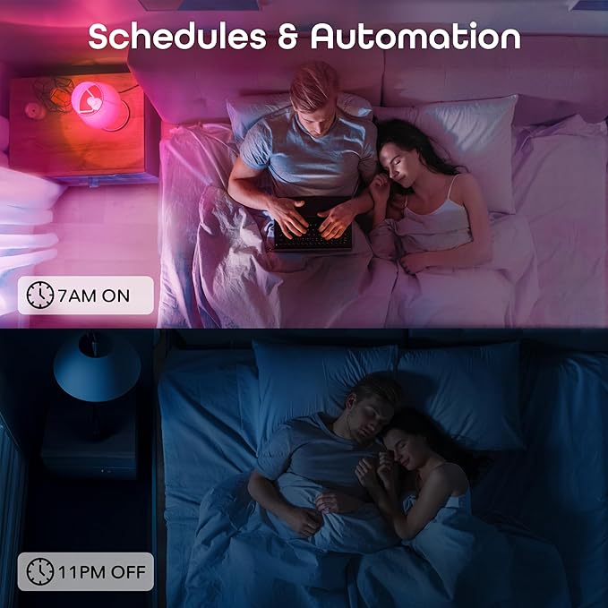 Geeni Prisma Plus 800 Dimmable Smart Light Bulbs with 2.4 GHz Wi-Fi Connectivity – Color-Changing & Tunable White, A19 LED Smart Bulb – Works with Alexa & Google, 1-Pack