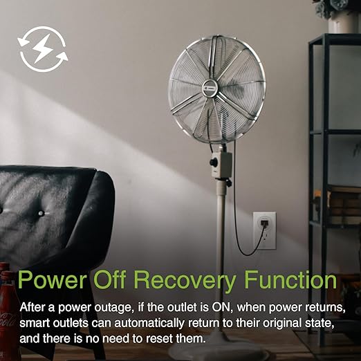 GHome Smart Mini Smart Plug Compatible with Alexa and Google Home, WiFi Smart Outlet Socket Remote Control with Timer Function, Only Supports 2.4GHz Network, No Hub Required, ETL FCC Listed