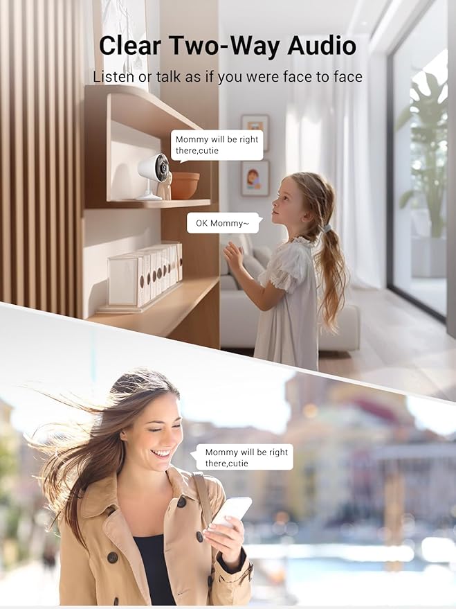 5G & 2.4G Indoor/Outdoor Security Camera for Home, Baby/Elder/Dog/Pet Camera with Phone App, WiFi Camera w/Spotlight Color Night Vision 2-Way Audio