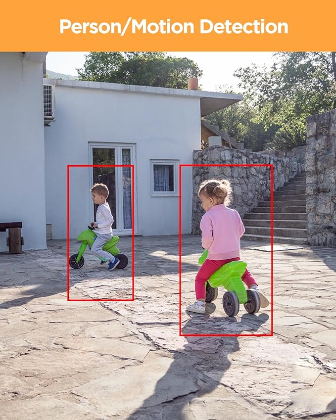 4 Camera Security System 5MP, 4X 5-Megapixel Wired IP Dome Turret Cameras Outdoor with AI Person Detection, Built-in Mic, Remote Access, 4K 8CH NVR 2TB HDD for 24-7 Recording, PD93A30408-5M