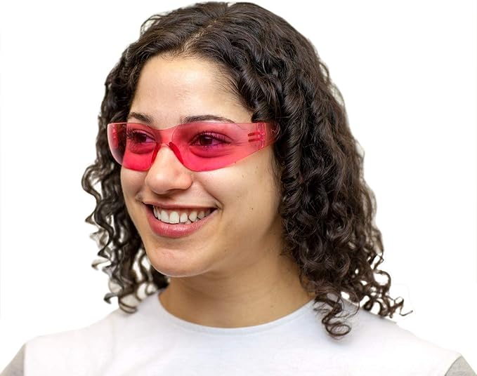 BISON LIFE Keystone Color Lens Safety Glasses | Anti Scratch | Impact Resistance | ANSI Z87.1 Standard | UV 400 Protection