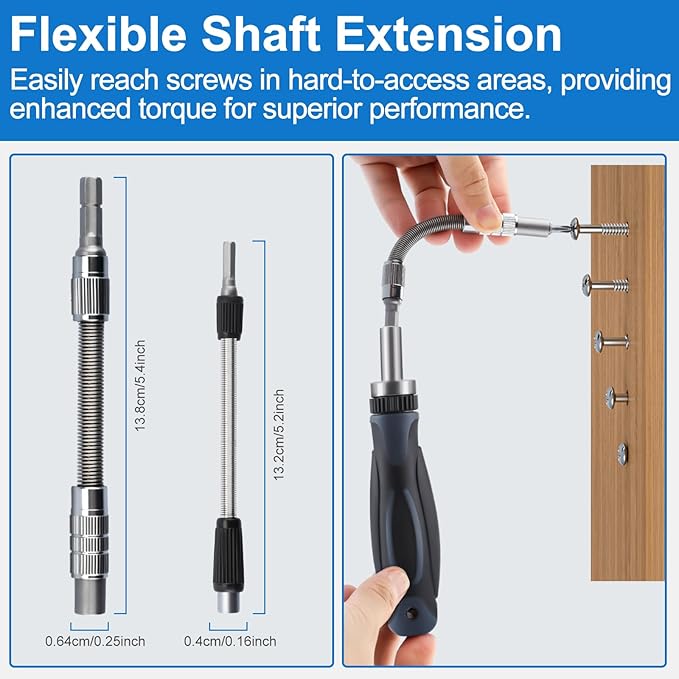 Ratchet Screwdriver Set, 68-in-1 Multi-Tool with 180° Rotatable Handle, High-Density CRV Steel Precision Bits, Magnetic Tip, Ergonomic Grip, for Computer, Bike, Car, Home Repairs (9902B)