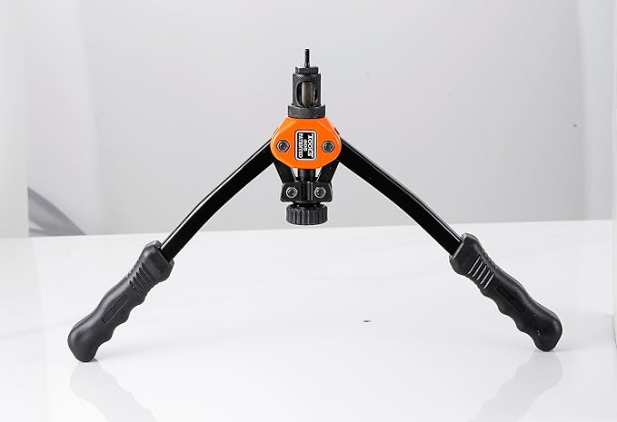 Rivet Nut Gun Professional Hand Tool Convenient Lightweight, with 4 SAE Mandrels 1 Wrench Tool