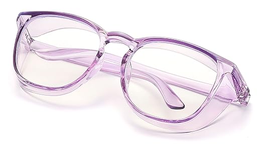 Alsenor Safety Glasses Anti Fog Goggles Protective Eyewear Blue Light Blocking Anti Dust UV Protection Glasses For Men Women (Lilac)
