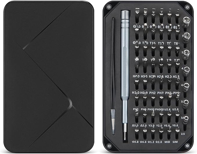58 Precision Screwdriver Set, Super Durable Tiny Tool Kit for Watch, Laptop, Eyeglasses & Camera for Electronics Repair