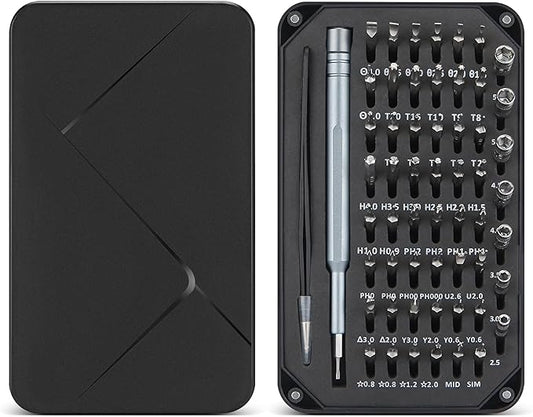 58 Precision Screwdriver Set, Super Durable Tiny Tool Kit for Watch, Laptop, Eyeglasses & Camera for Electronics Repair