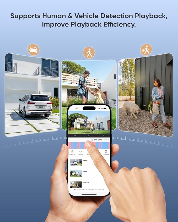 SANNCE 5MP PoE Security System, 8CH 6MP Surveillance NVR with 8PCS 5MP HD Weatherproof Dome Cameras with H.265 Video Compression, Smart IR LED, APP Push Alert, Remote Access (NO HDD)