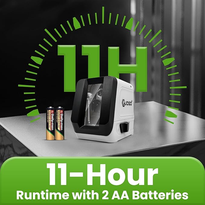 Self Leveling Laser Level, Green Cross Line Laser Level, Lazer Leveler Tool for Picture Hanging Construction Floor Tile Wall, Rotary Nivel Laser Magnetic Bracket Carrying Case Battery Included