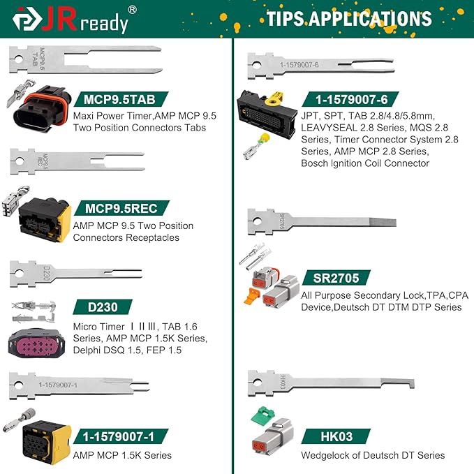 JRready ST5255&ST5347 Pin Extractor Tool Kit