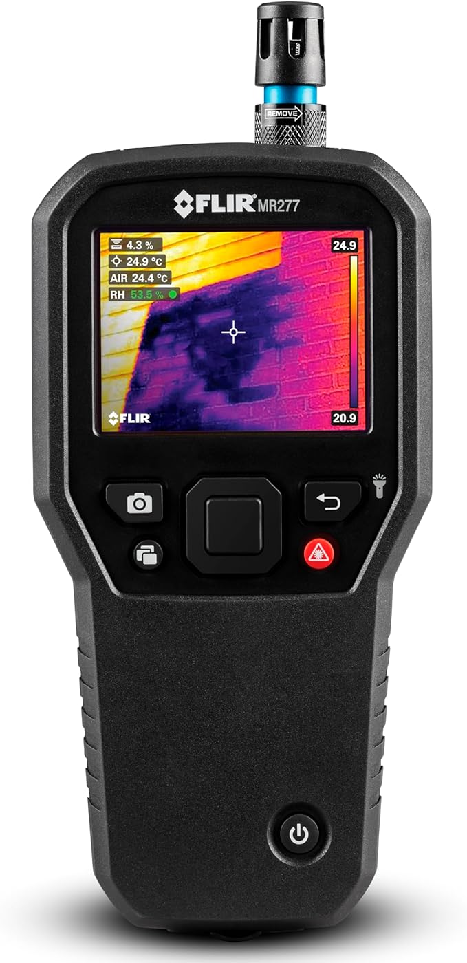 FLIR MR277 Moisture Meter, MSX IR Camera & Hygrometer for Building Inspection